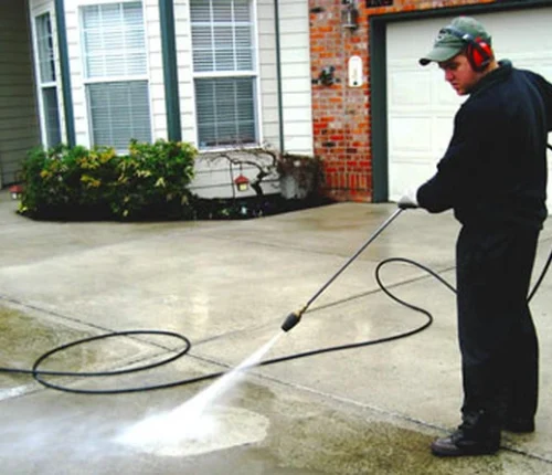 Pressure washing driveway cleaning service in Florida